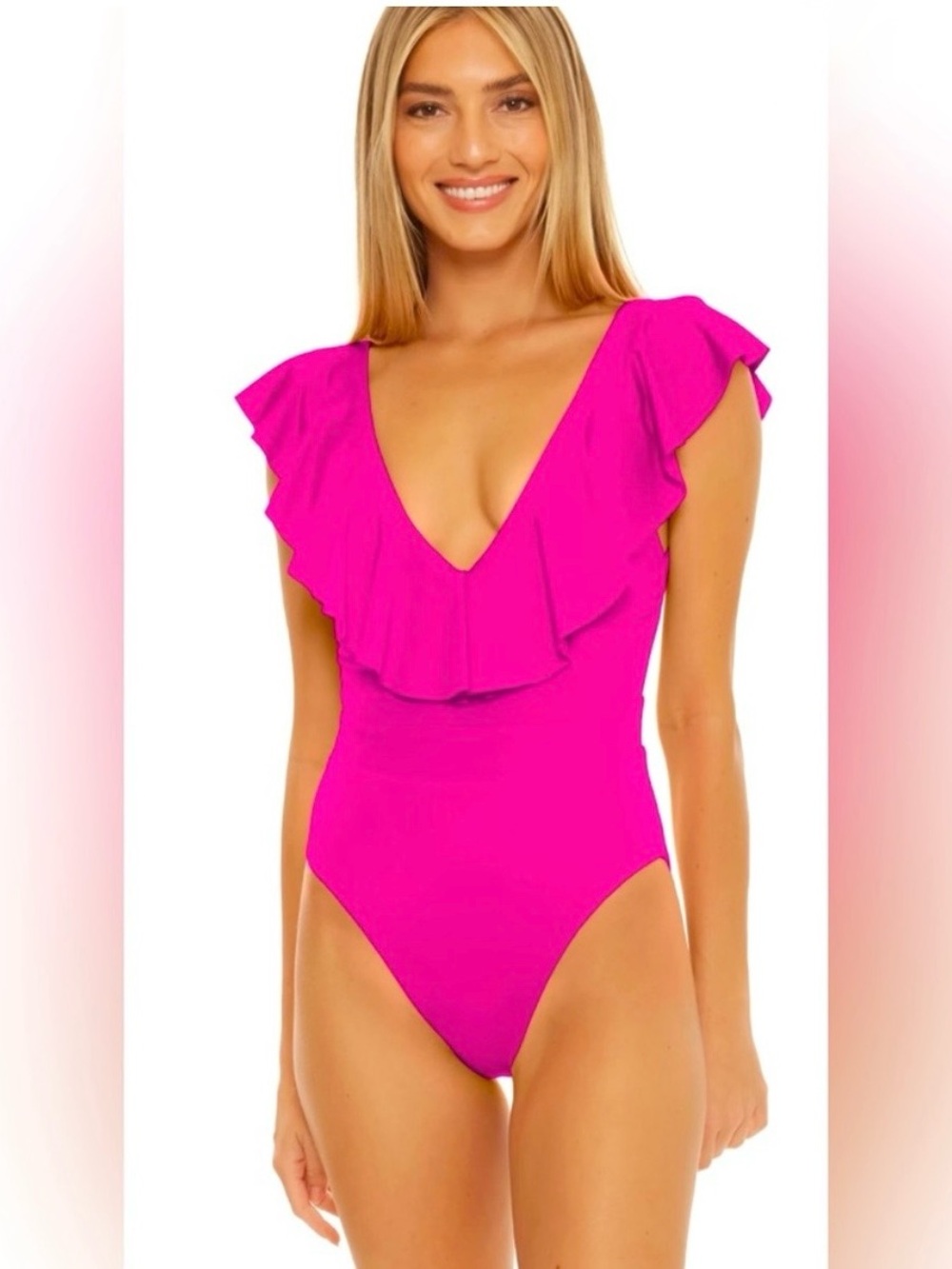 Trina Turk Monaco One-Piece Swimsuit Fuchsia NWT